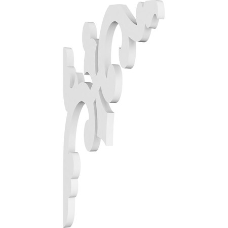 Ekena Millwork Milton Architectural Grade PVC Bracket, 5/8"W X 8"D X 14"H BKTP01X08X14MI